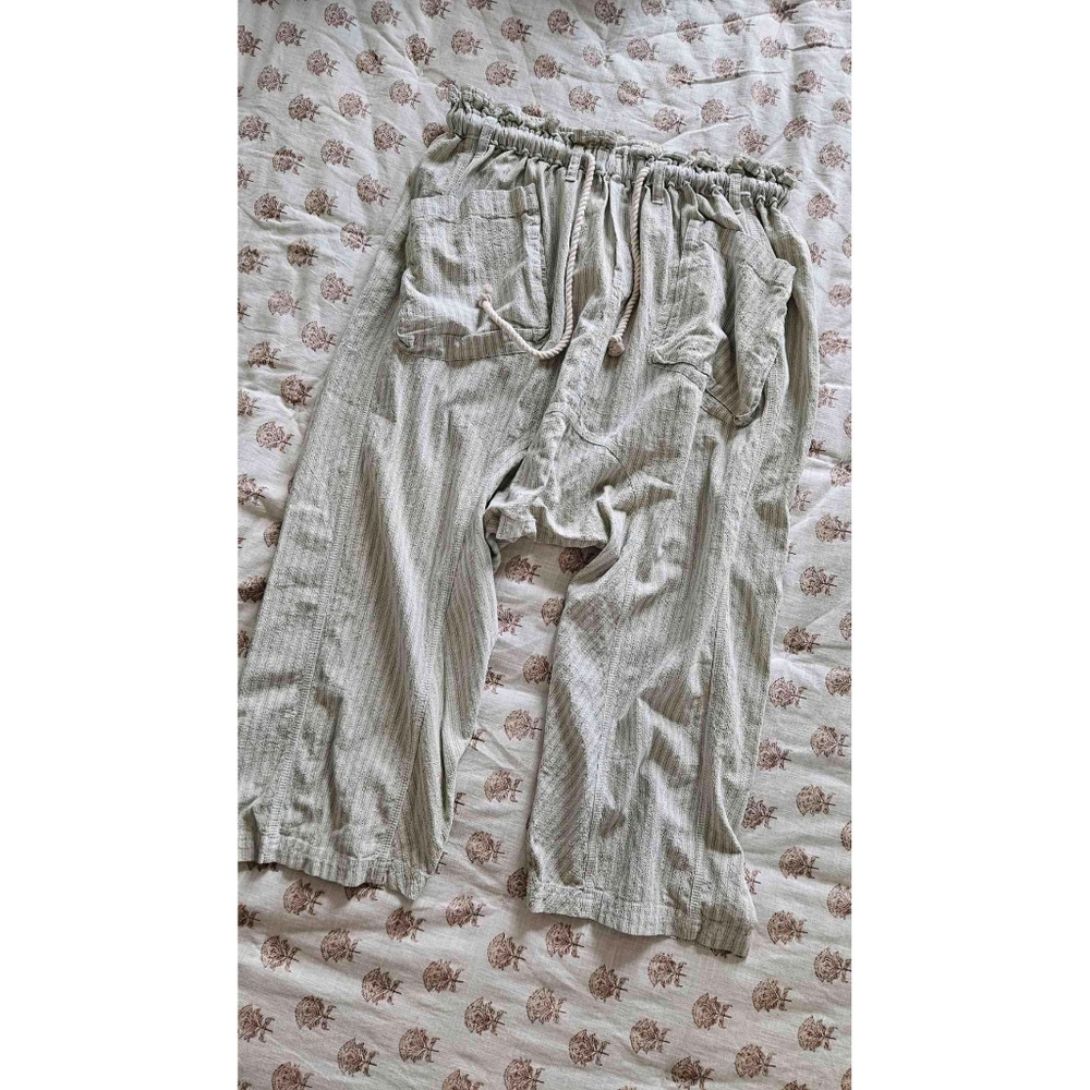 Free People Runyon Linen Crop Pant